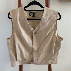 Reclaimed vintage linen top